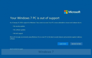 Windows 7时代正式终结！停服过渡期安全问题已然逼近